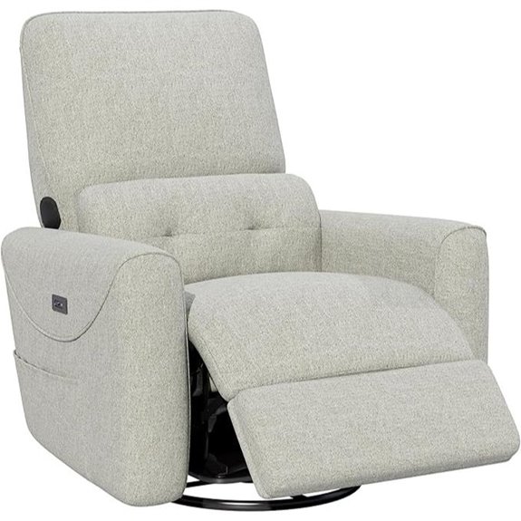 KINGYES Nursery Recliner with Bluetooth & USB-C