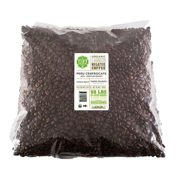Tiny Footprint Coffee Organic Peru APU Coffee (3 lbs)