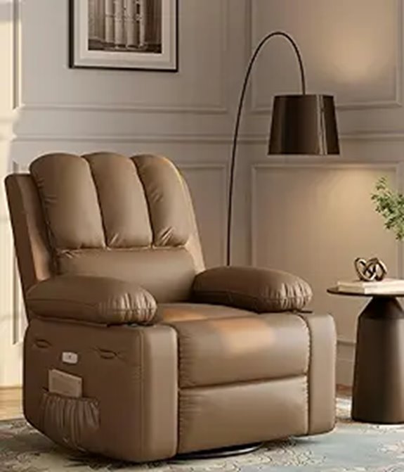 GarveeHome Oversized 27 Recliner with Heat & Massage