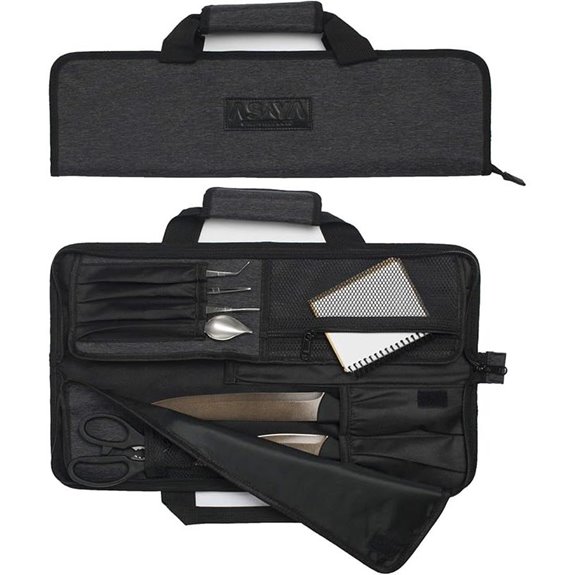 Asaya Chef Knife Roll Bag with Pockets