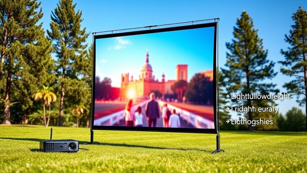 portable durable versatile screen
