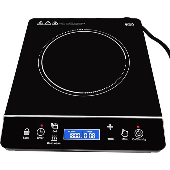 OMEO Portable Induction Cooktop with Touch & Safety