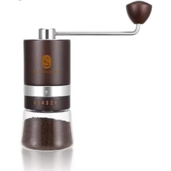 Premium Beechwood Manual Burr Coffee Grinder