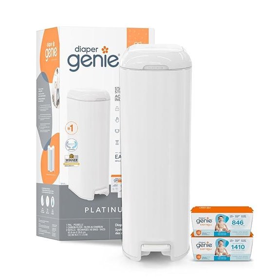 Diaper Genie Platinum Pail Gift Set with Refills