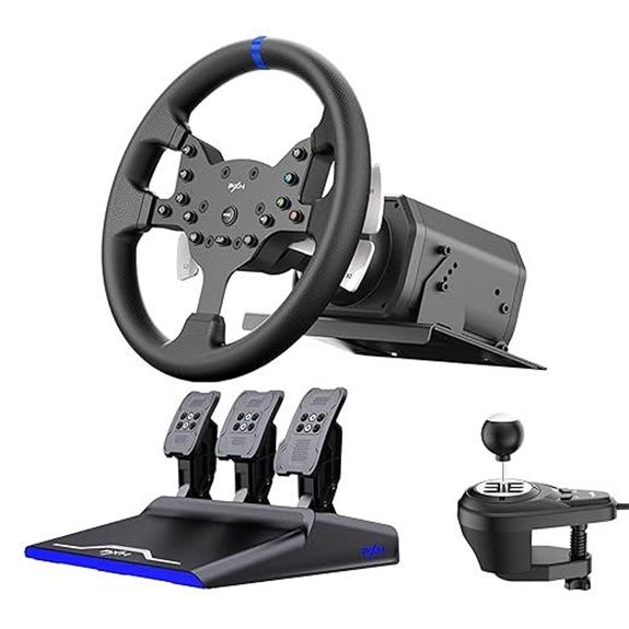 PXN V99 Racing Wheel with Force Feedback and Pedal