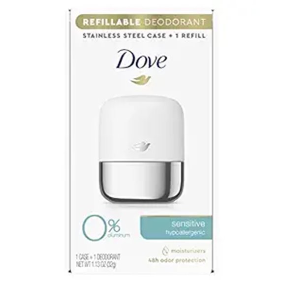 Dove Refillable Aluminum-Free Deodorant Starter Kit
