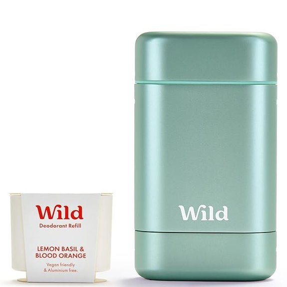 Wild Refillable Deodorant Kit with Lemon Basil & Blood Orange