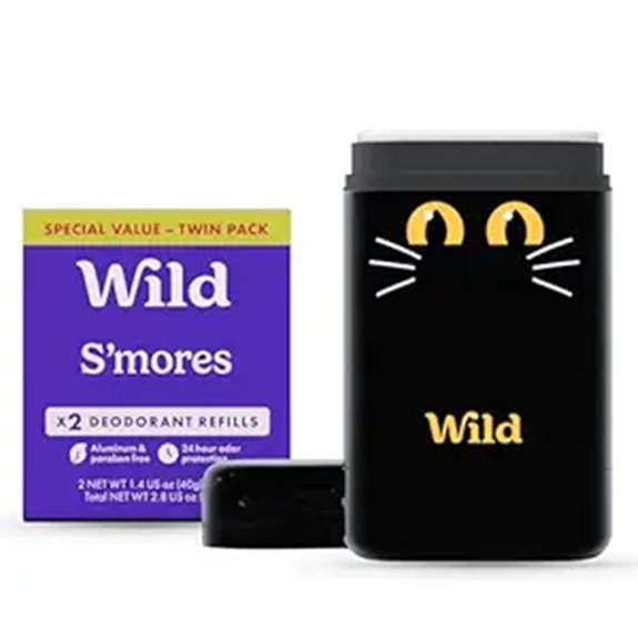 Wild Refillable Deodorant Kit with S'mores Scent