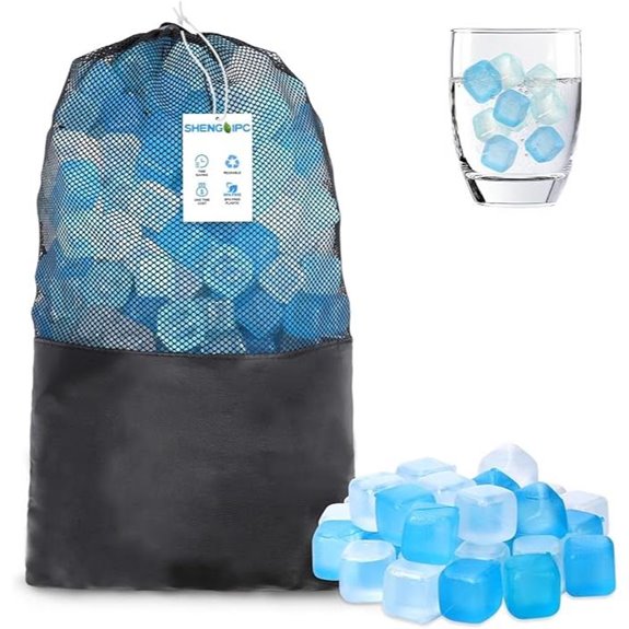 360 Pack Reusable Freezeable Plastic Ice Cubes