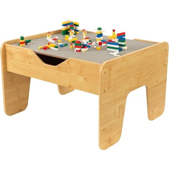 reversible wooden activity table