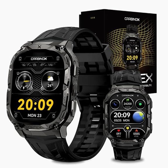 CARBINOX Vortex Rugged Waterproof Smartwatch for Active Lifestyles