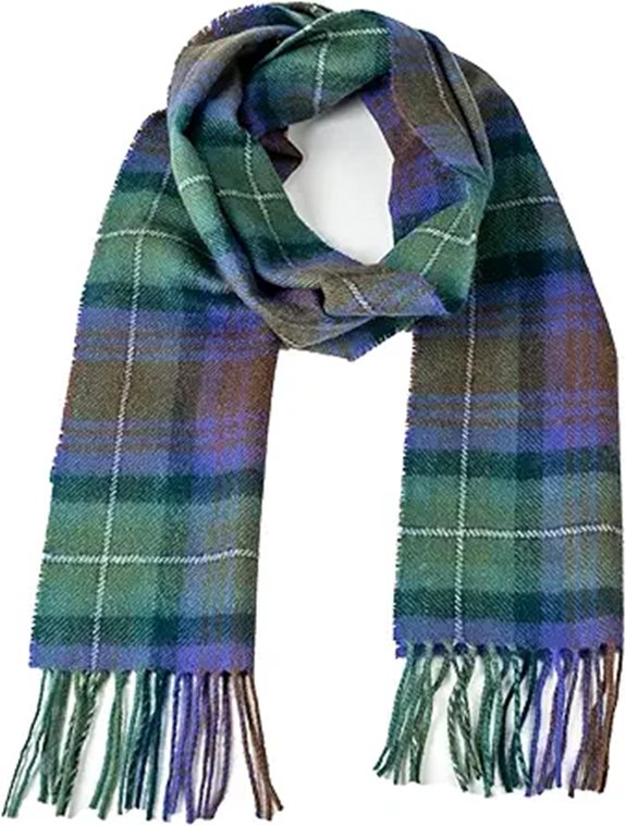 Briomhar Tartan Wool Scottish Scarf Made in Scotland