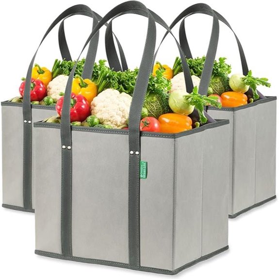 Green Life Reusable Grocery Bags (3 Pack)