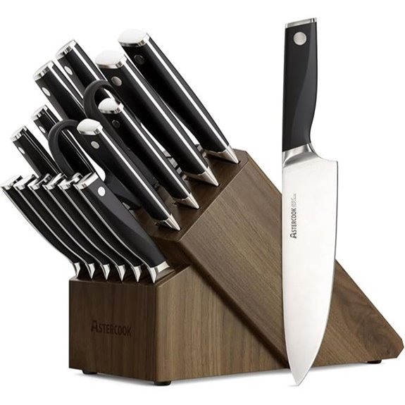 Astercook 17-Piece Stainless Steel Knife Set