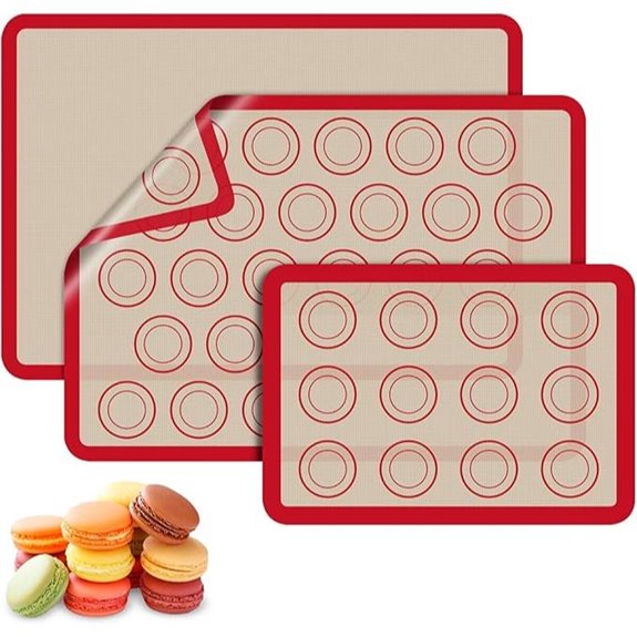 Macaron Silicone Baking Mats (3 pcs)