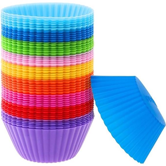 Selizo Silicone Muffin Cups (54-Pack)