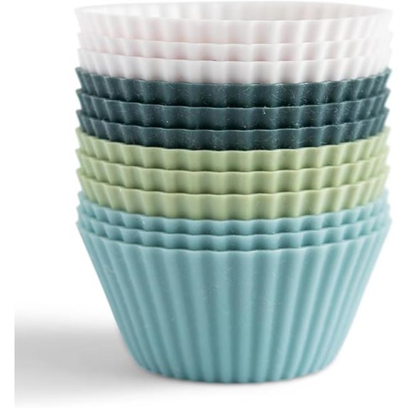 Reusable Silicone Muffin Liners 12 Pack
