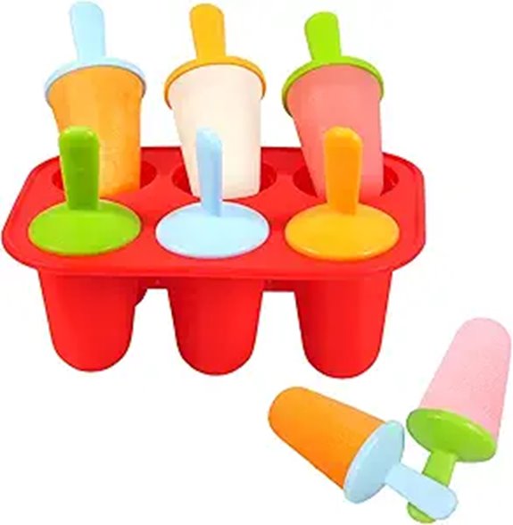Miaowoof Silicone Popsicle Molds with Reusable Sticks