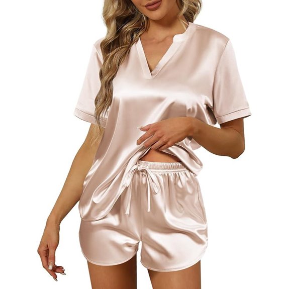 Ekouaer Silk Pajamas for Women Two-Piece Set
