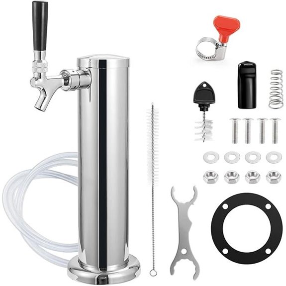 MRbrew Single Tap Draft Beer Tower with Faucet