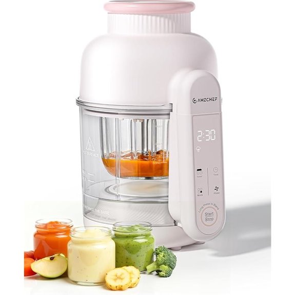 AMZCHEF 6-in-1 Baby Food Maker with Glass
