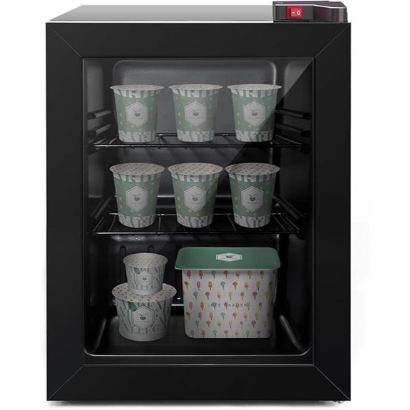 ADT Mini Freezer with Glass Door 2.1 Cu Ft