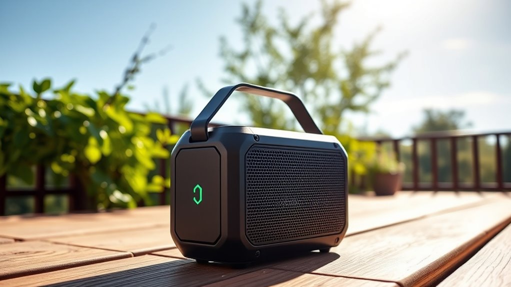 sound battery waterproof portability