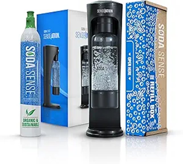 SENSEation Sparkling Water Maker Kit with CO2 Cartridge