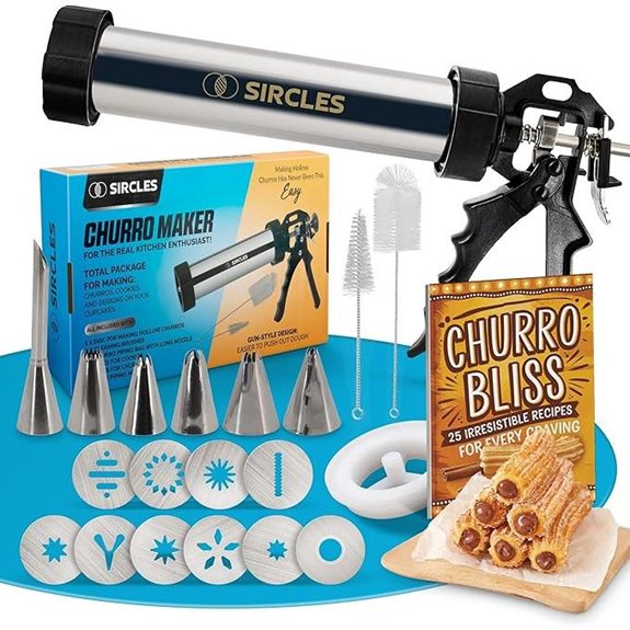 SIRCLES Churro Maker Kit with Stainless Steel Gun