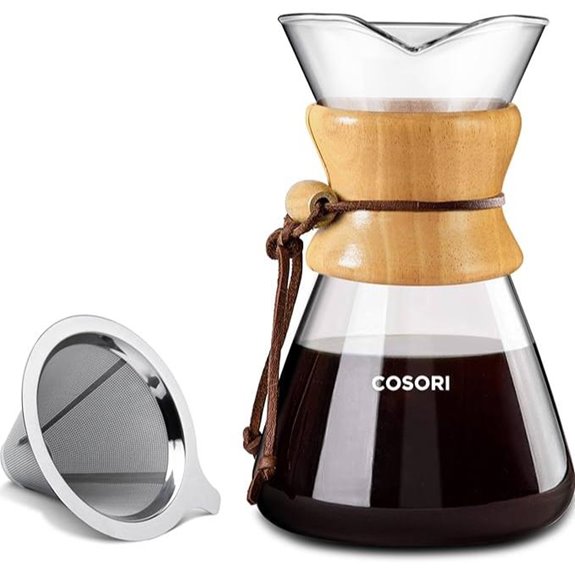 COSORI Pour Over Coffee Maker with Stainless Steel Filter