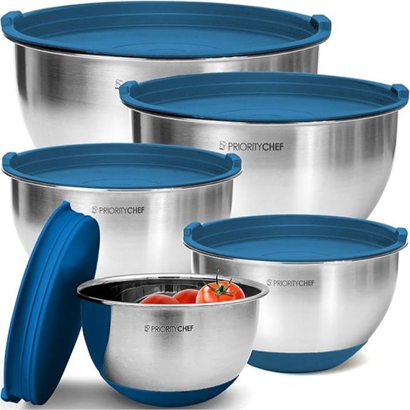 Priority Chef Stainless Steel Mixing Bowls Set