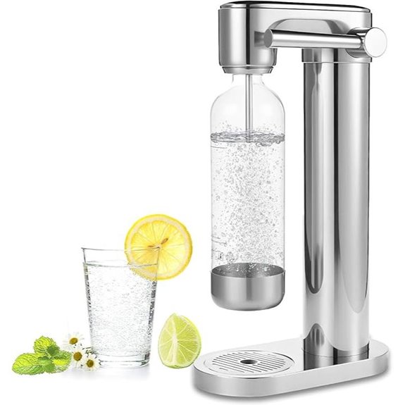 Sparkling Water Maker with Stainless Steel Carbonation Machine