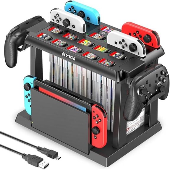 Nintendo Switch Game Organizer and Charging Dock