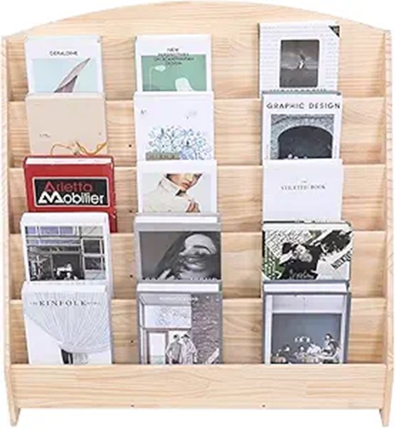 Montessori Toddler Book Shelf with Toy Storage