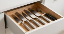 top drawer knife storage