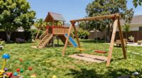top large backyard swing sets