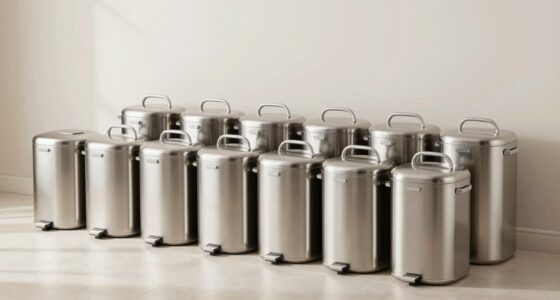 top stainless diaper pails