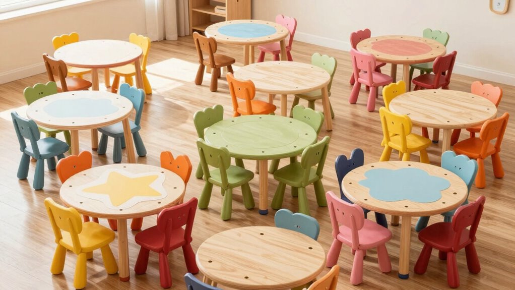top wooden kids table sets