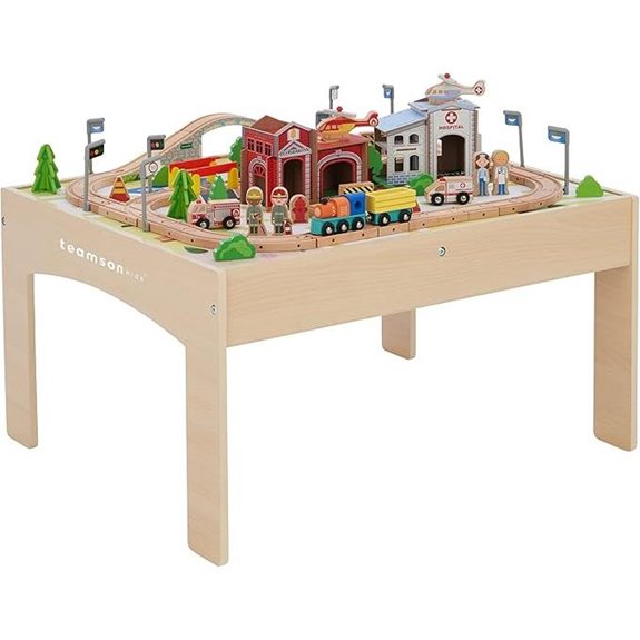 Teamson Kids Train Table Set with 85 Pieces