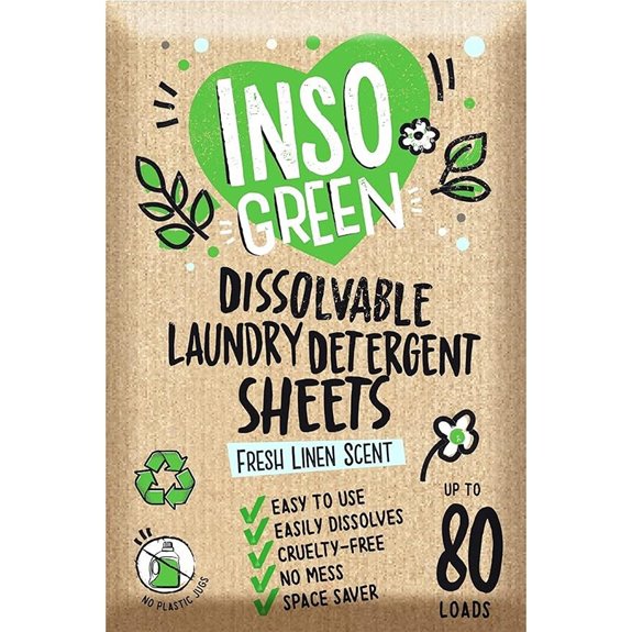 Eco Laundry Detergent Sheets – 80 Loads Travel Friendly