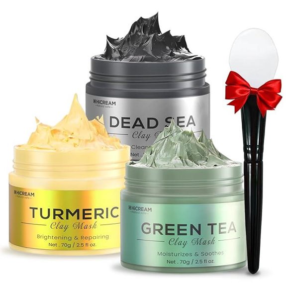 Turmeric & Green Tea Mud Mask Set (3 Pieces)