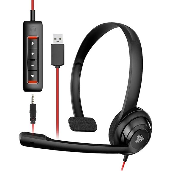 NUBWO HW02 USB Headset with Microphone and Noise Cancelling