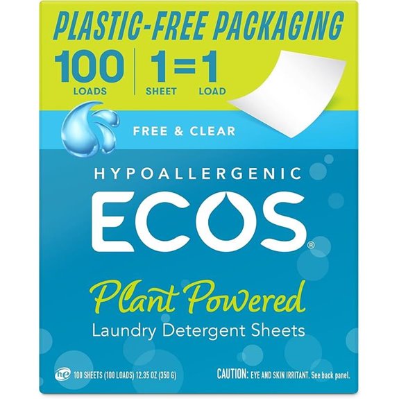 ECOS Vegan Laundry Detergent Sheets 100 Count