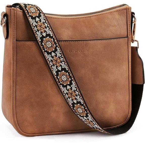BOSTANTEN Vegan Leather Crossbody Shoulder Bag