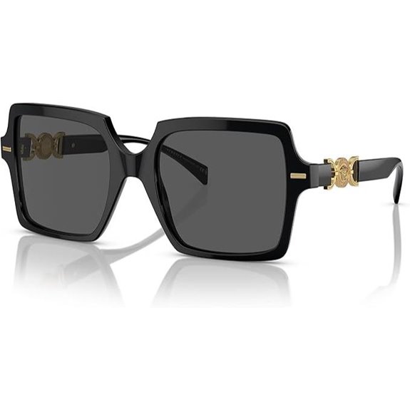 Versace Woman Sunglasses Black Frame Dark Grey Lenses 55MM