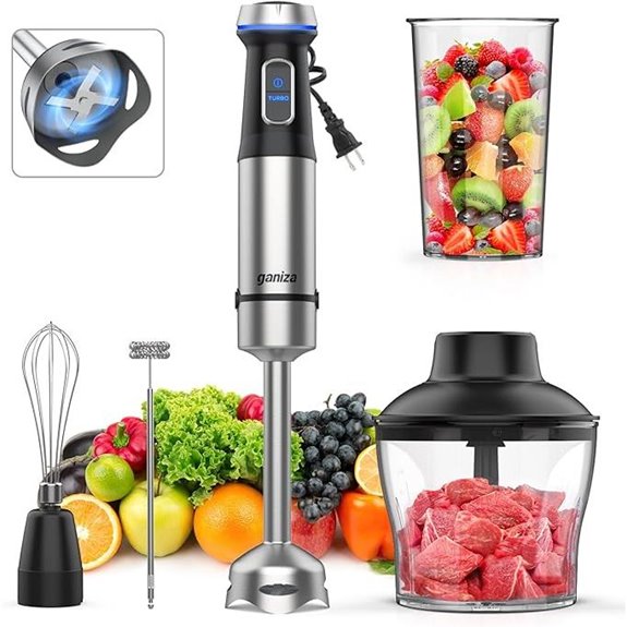Ganiza 5-in-1 Hand Blender with Attachments