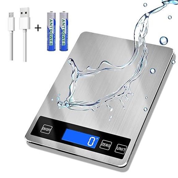 33lb Waterproof Digital Kitchen Food Scale