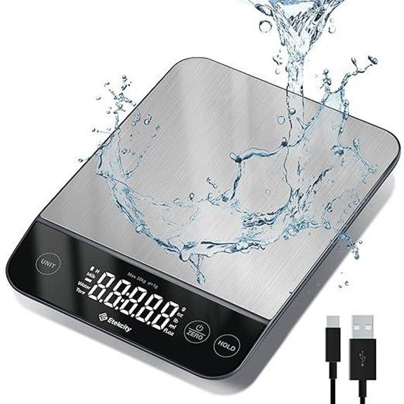 Etekcity Digital Kitchen Scale with Waterproof Design