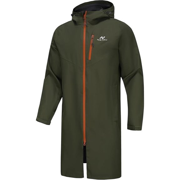 Waterproof Men’s Rain Jacket with Hood and Mesh Lining