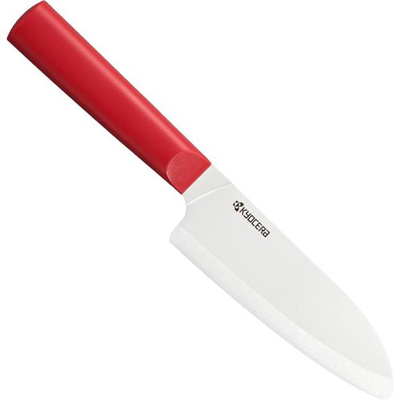 Kyocera 5.5 White Ceramic Santoku Knife
